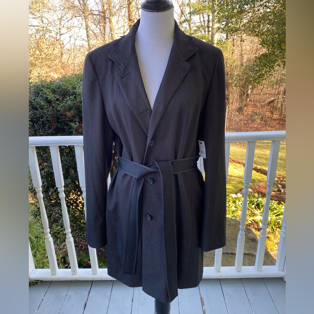 NWT Tahari Wool Tuxedo Charli Coat Size XL